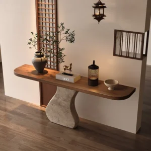 Wabi Sabi Design Console Table For Hallway