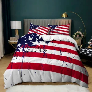 National Flag Duvet Cover Set Microfiber Single Double Quilt Cover